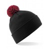 czapka zimowa - mod. B450:Black, 100% akryl, Classic Red, One Size